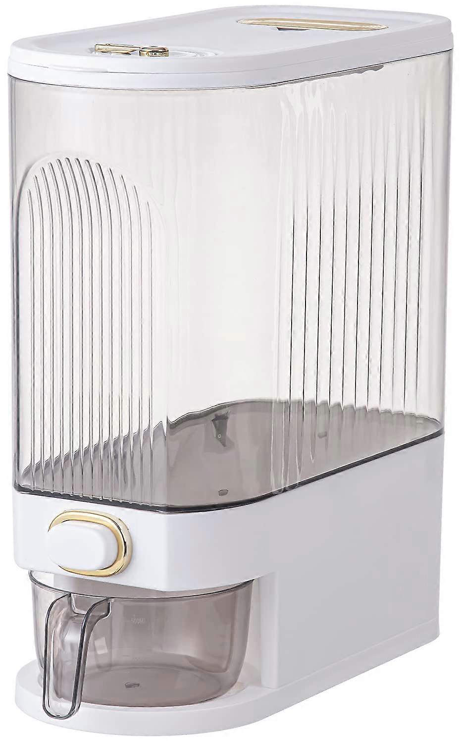 Large Capacity Rice Dispenser, Airtight Cereal Storage Container with OneTouch Portion Control 22lb