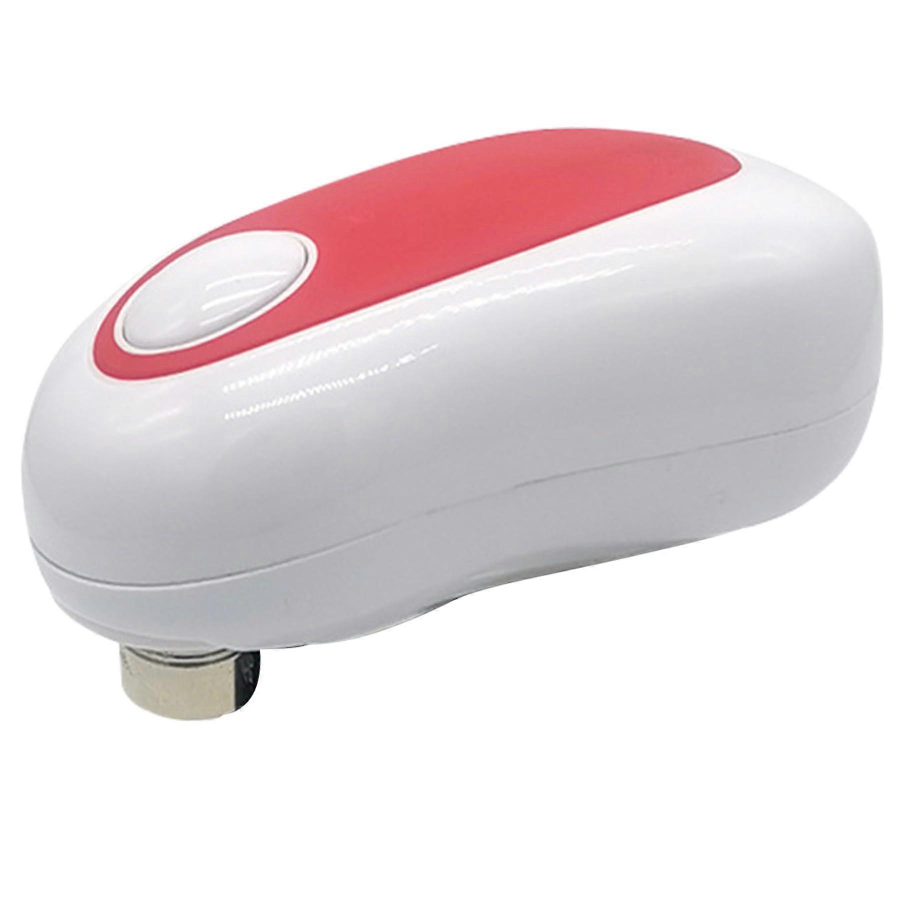 Electric Can Opener OneTouch Operation No Sharp Edge Cordless Battery Powered Kitchen Gadget