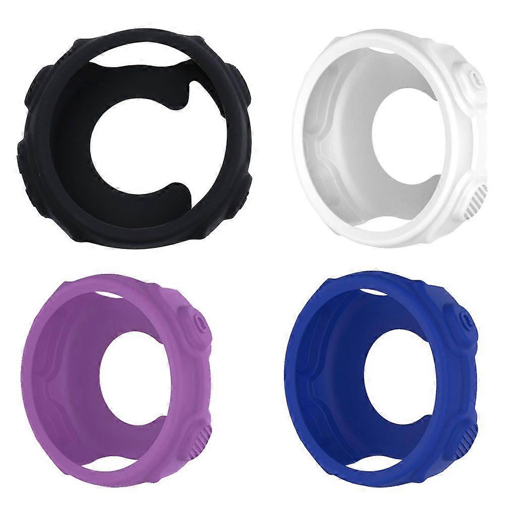 4pcs Silicone Smart Watch Case Cover Frame Compatible for Garmin Forerunner235