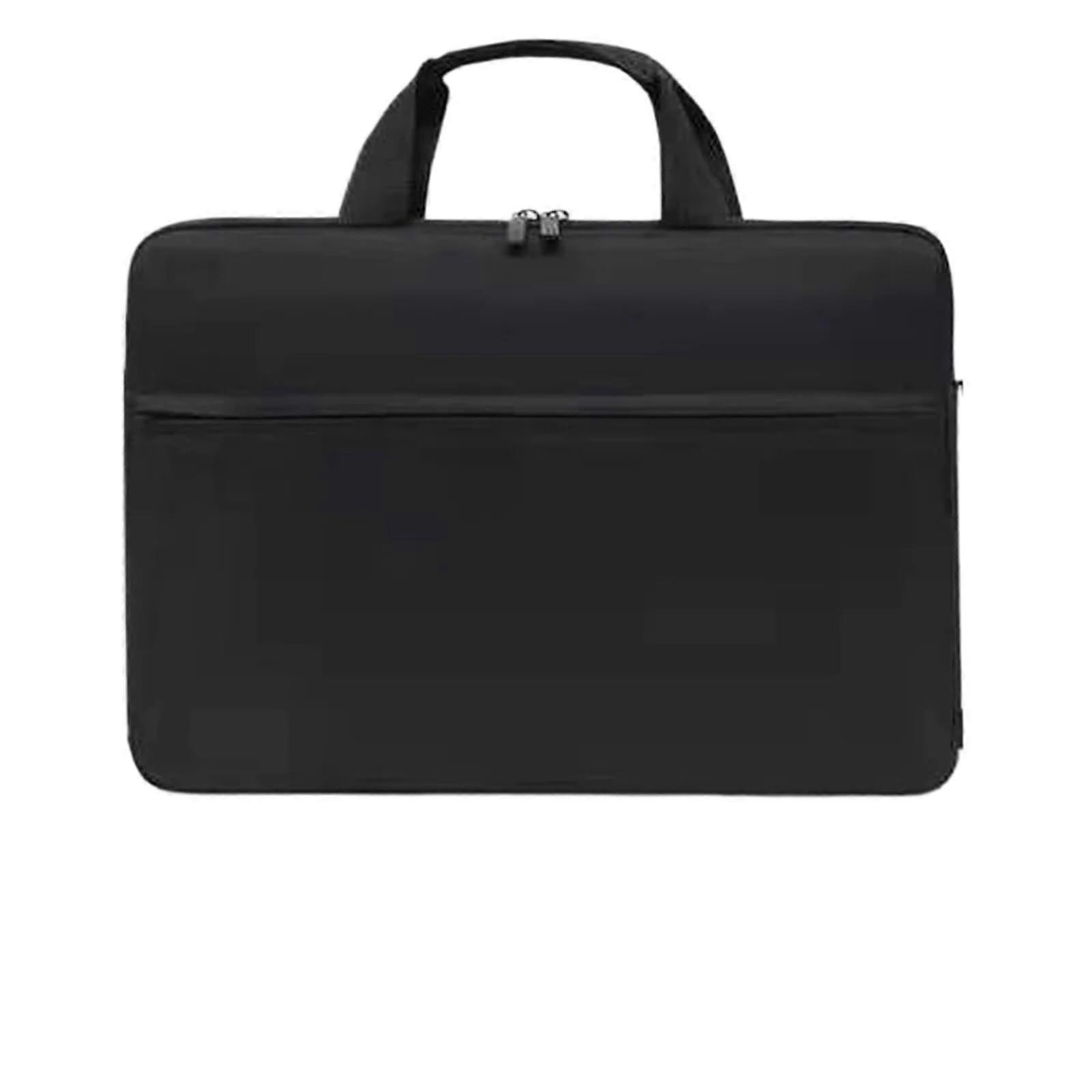 Slim Laptop Bag for Work, Professional Briefcase for Men, Lightweight Notebook Carry Case (Black)