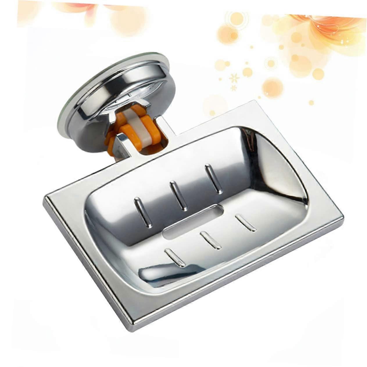 Wall Mounted Soap Holder with Fast Drainage Design, Bathroom Soap Dish for Kitchen Sponge Storage