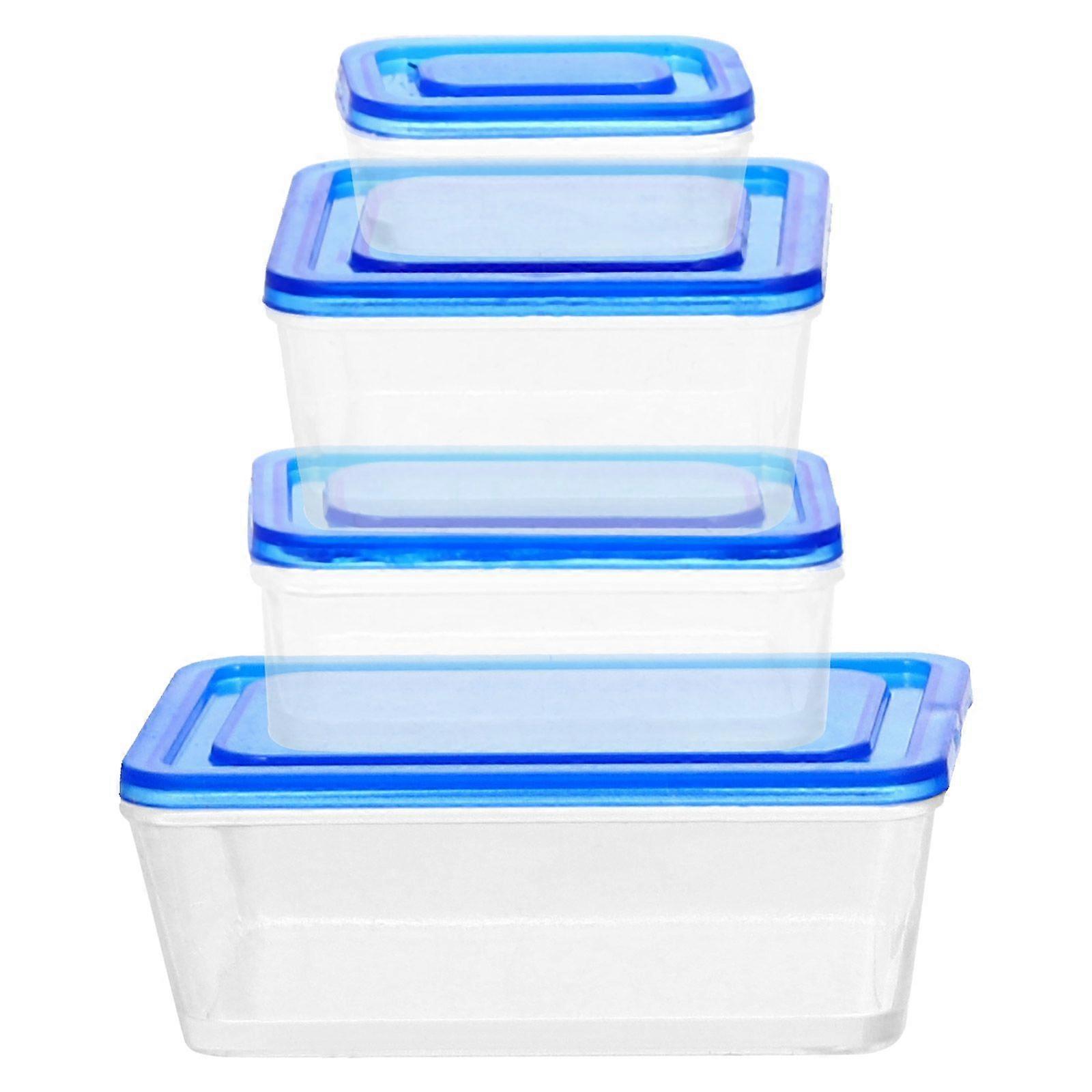 4pcs Dollhouse Miniature Lunch Boxes Simulation Lunch Box Decors Lunch Box Models