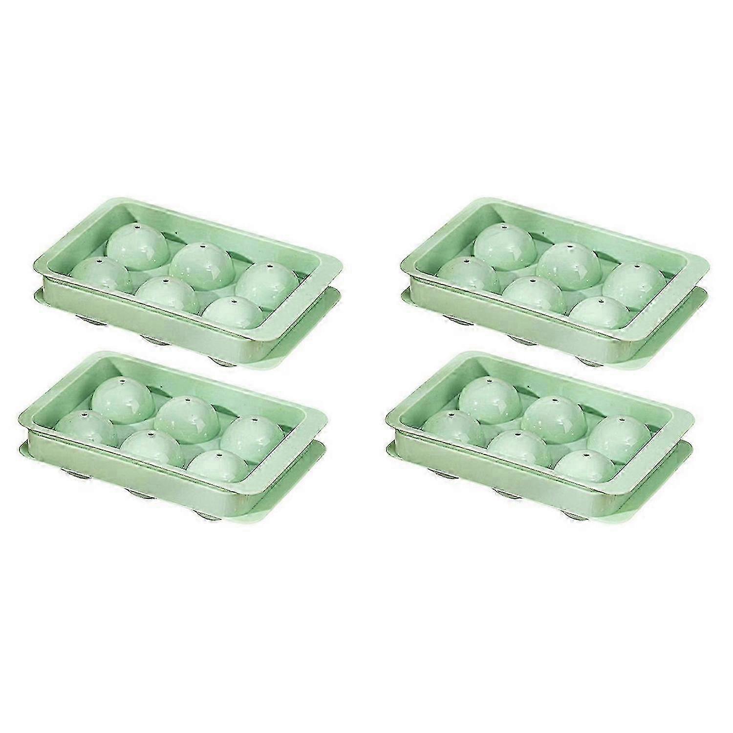 Large square ice mold, 2-inch space-saving square ice mold, green
