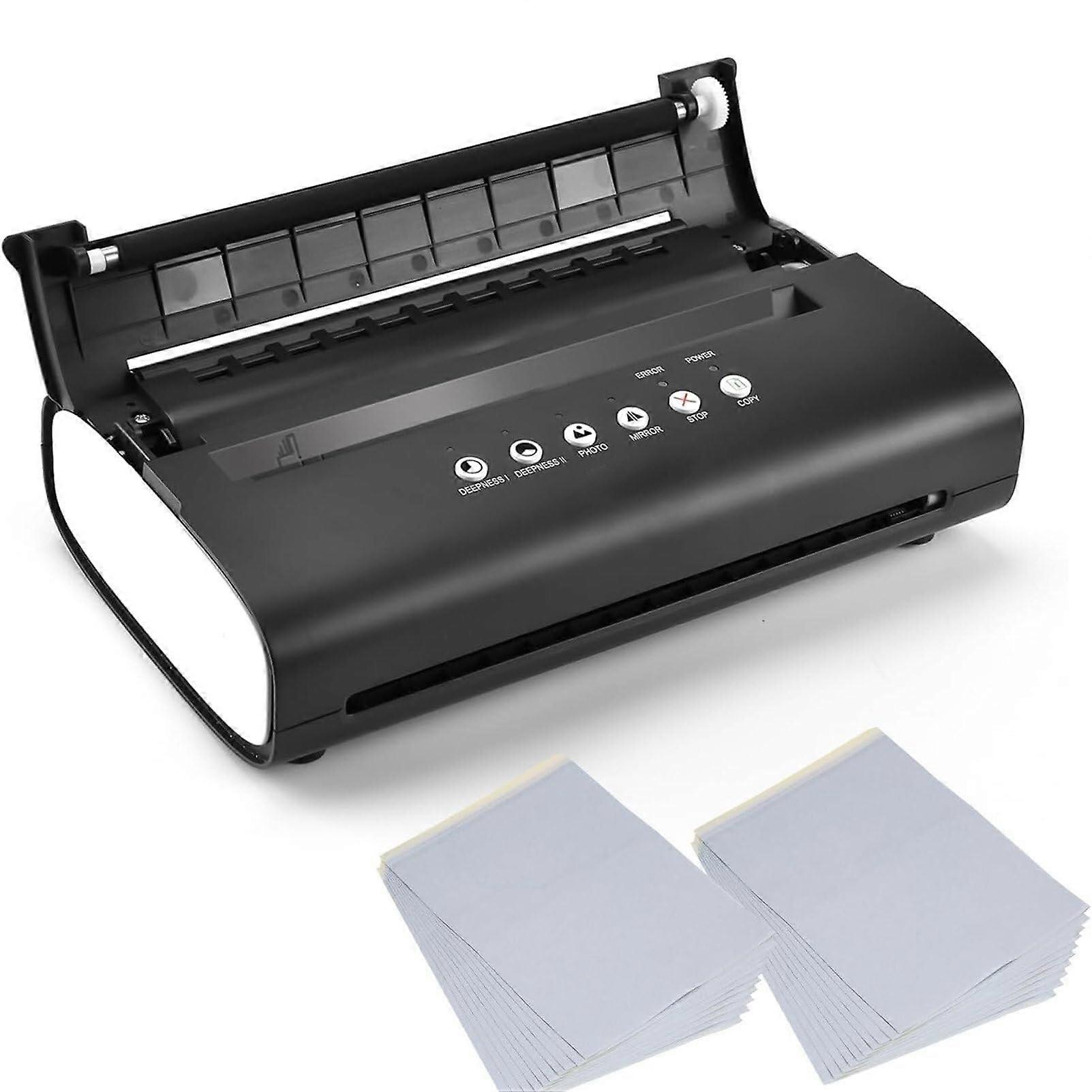 Tattoo Transfer Machine Thermal Stencil Printer with Fast Design Transfer and Clear Pattern Output