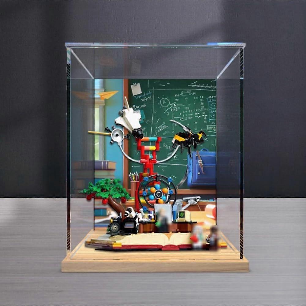 Acrylic Display Case Compatible with  21355 Knowledge is Power, Dustproof Clear Protection Showcase Box