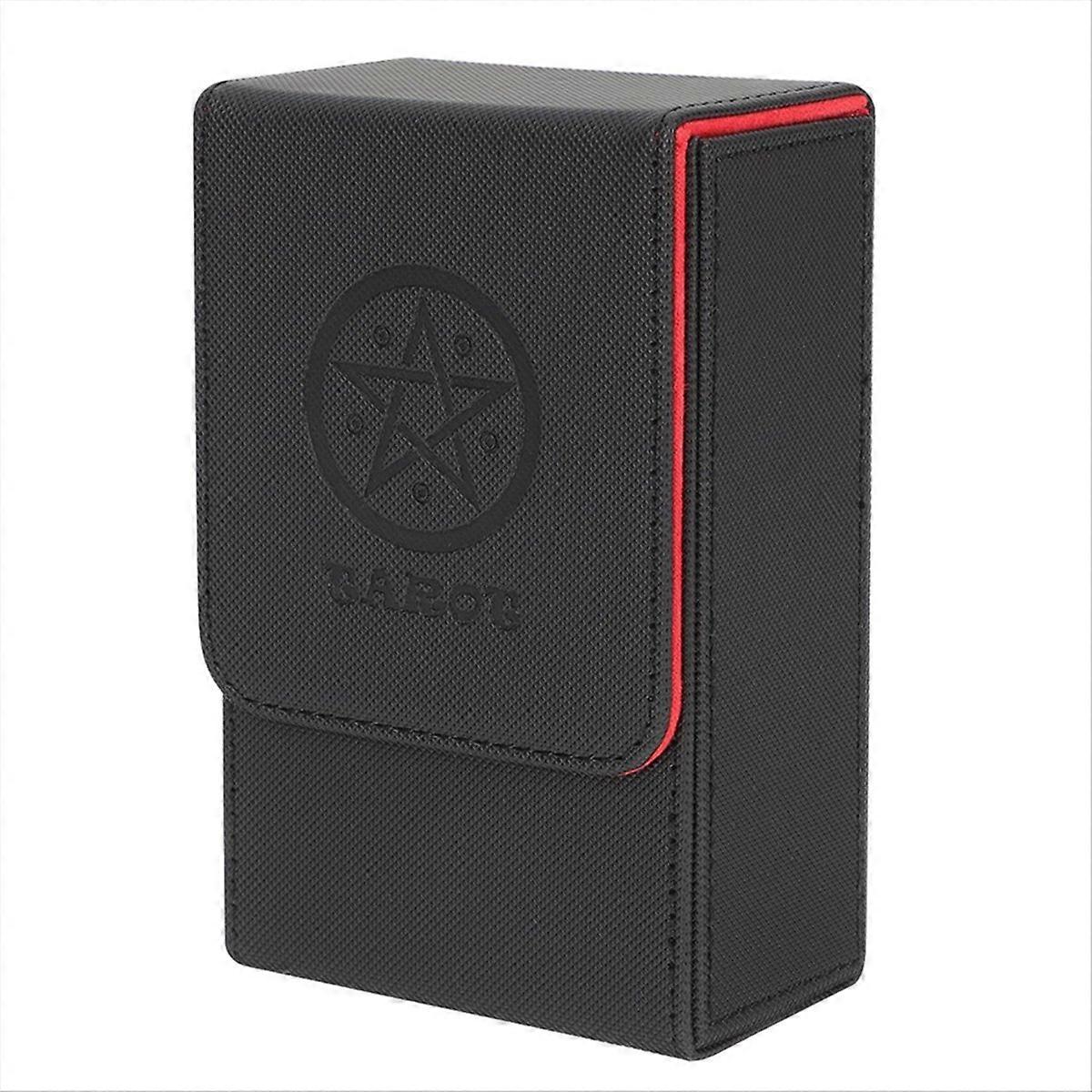 Black red pattern Tarot card storage box