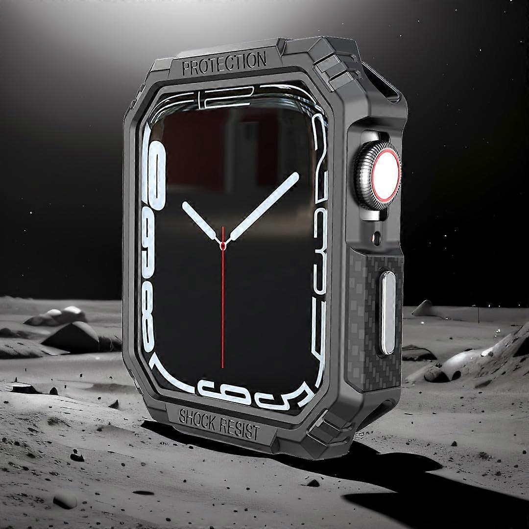 Rugged Protective Case with Screen Protector, Scratch Resistant Black for Apple Watch SE 40mm