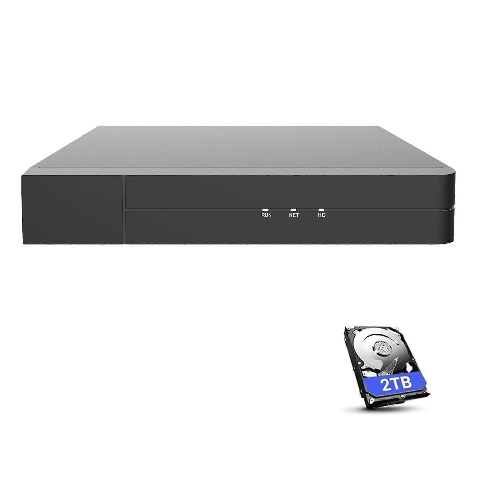 16 Channel 2MP CCTV DVR Recorder with 2TB Storage for Analog Coax Security Cameras