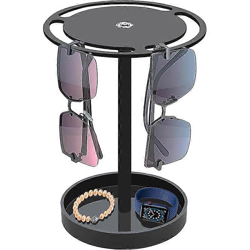 Acrylic Rotating Sunglasses Display Stand for Desktop Eyeglasses Storage and Style Coordination