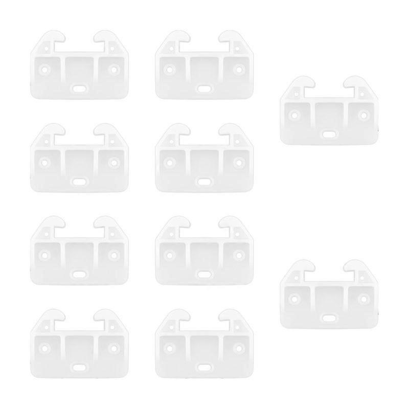 20Pcs Drawer Track Guides Plastic Drawer Guides Drawer Slides