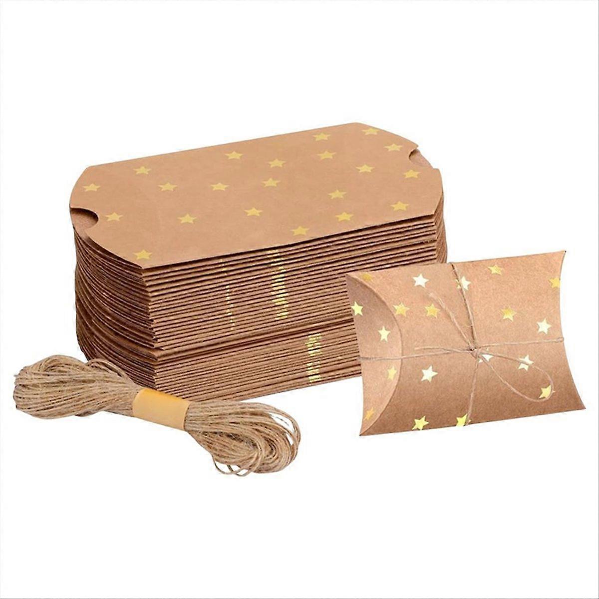 Paper Chocolate Boxes Empty Pillow Shape Paper Candy Packaging Box
