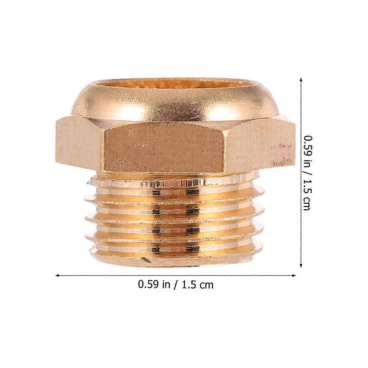 Golden Brass 10Pcs for Pneumatic Use Durable Material