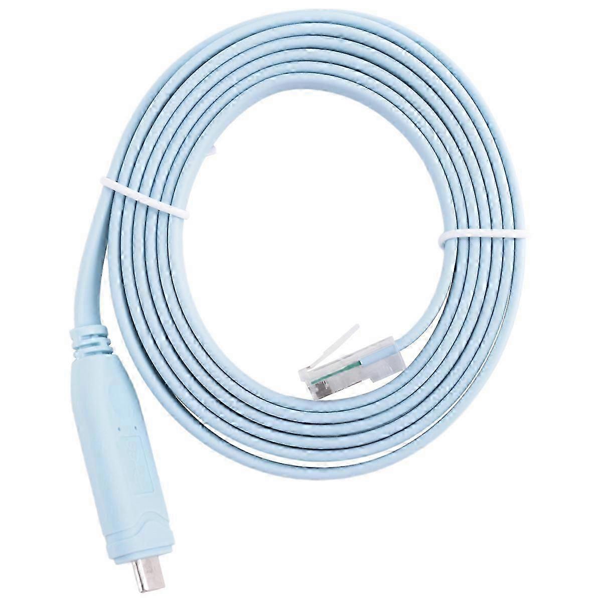 USB TO Type C Console Configuration Cable Type C to RJ45 Serial Router Debugging Cable