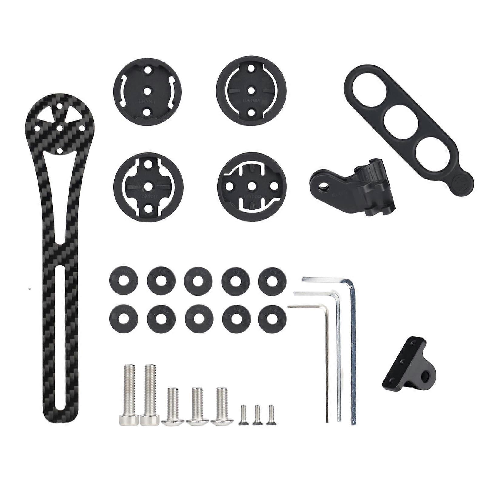 Carbon Fiber Waterproof Handlebar Extension Bracket for Bike Code Table, Lightweight Stable Support
