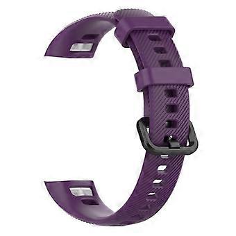 Huawei Band 3/4 Pro Solar Silikon-Ersatzarmband, verstellbar, atmungsaktiv, leicht und langlebig – Lila