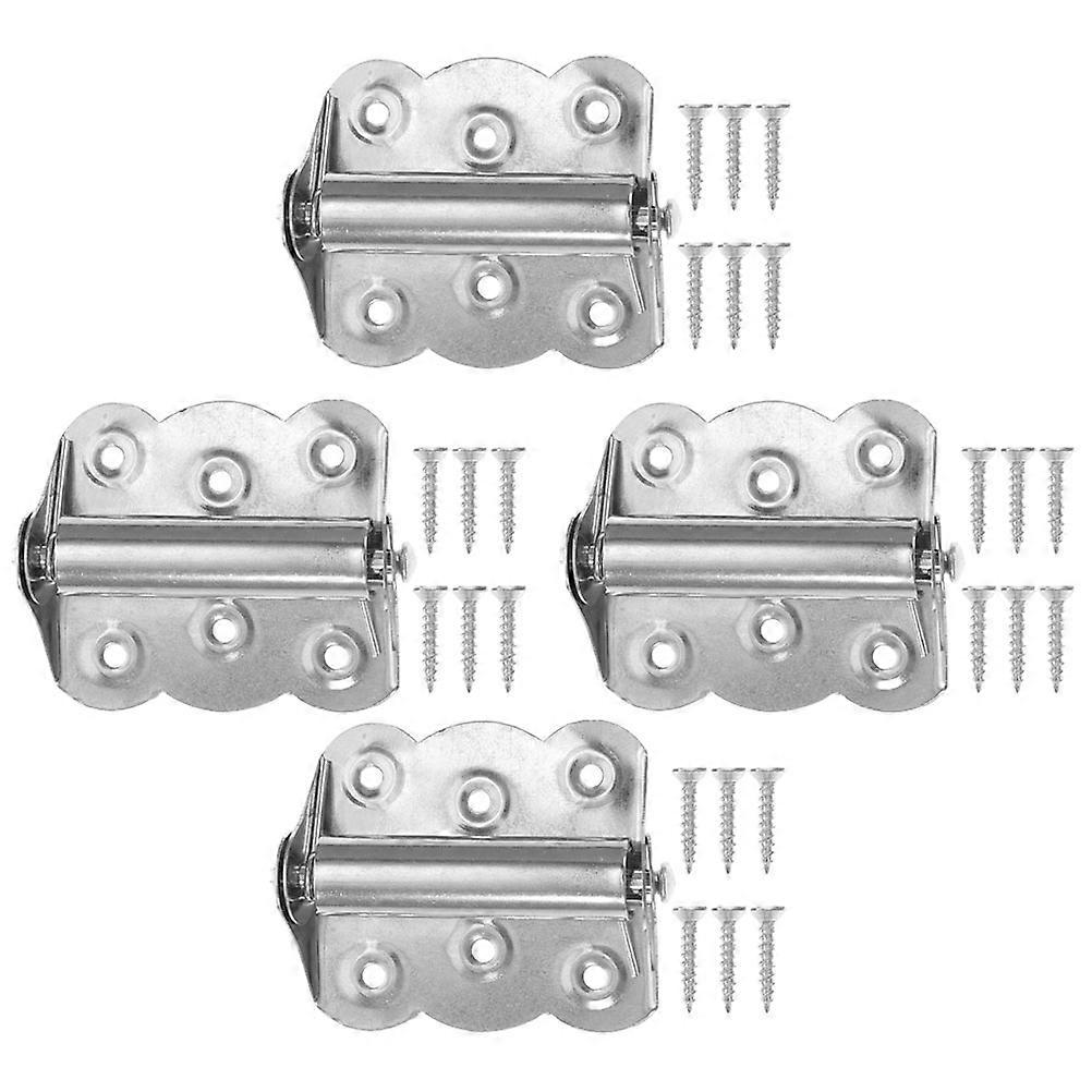 Automatic Closing Stainless Steel Butterfly Hinge for Door 4Pcs with Spring Rebound Function