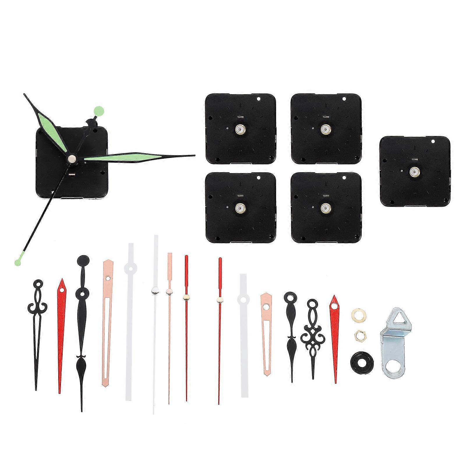 Home Clock Movement Set for Clock Use 6Sets Plastic Material