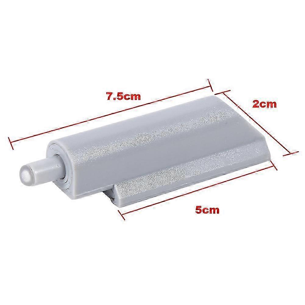 10pcs ABS Door Cabinet Drawer Hinge Damper Buffer 7.5x2cm Gray
