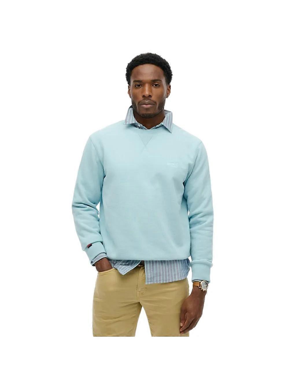 Men's Superdry Essential Sweatshirt Blue