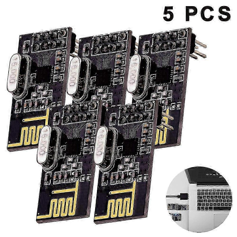 5 Pcs Nrf24l01+ 2.4ghz Wireless Rf Transceiver Module New Compatible