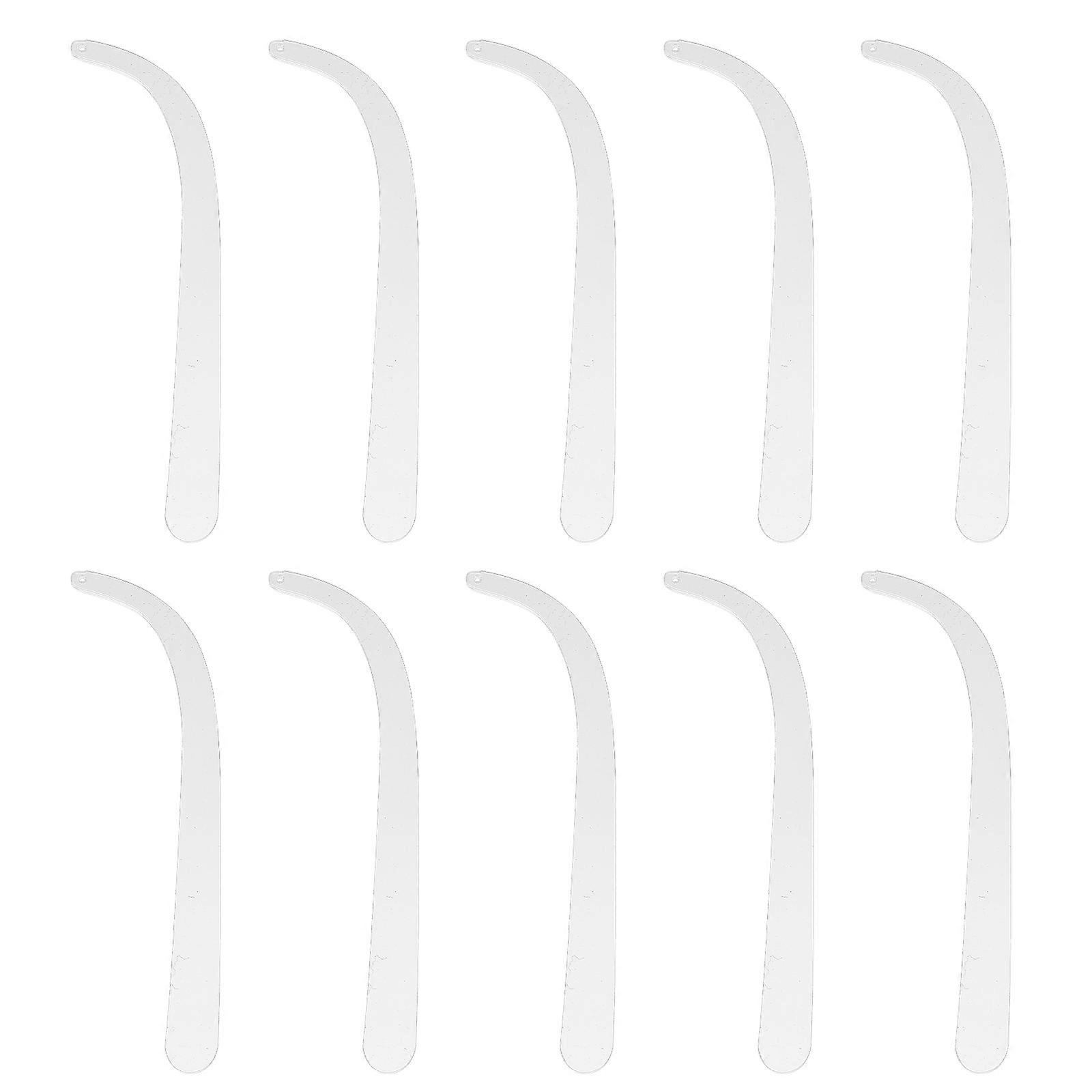 Transparent Earring Sticks Acrylic Ear Stud Display Prop 10Pcs