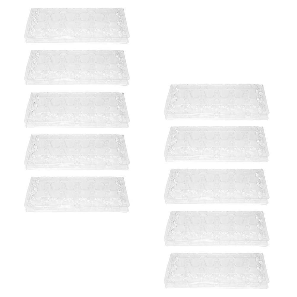 Transparent Quail Egg Packaging Boxes for Storage 40Pcs PVC Egg Tray