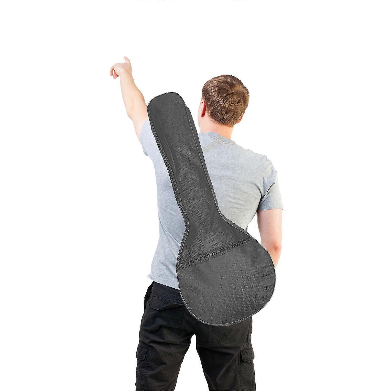 Mandolin Shoulder Bag for Storage 3Pcs Thickened Practical Backpack Black