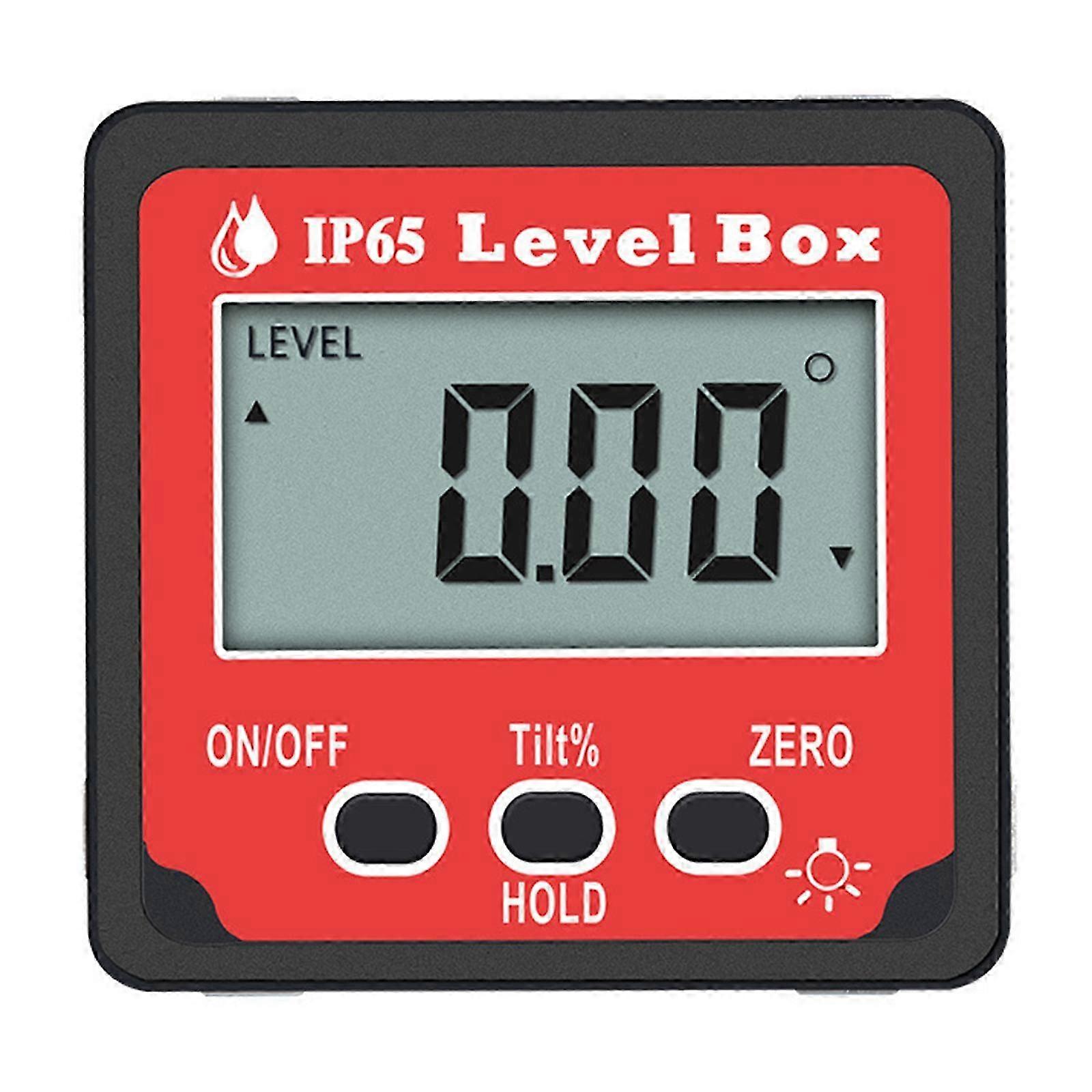 360 Degrees Digital Angle Protractor Level Protractor Inclinometer Magnetic Base Digital Angle Gauge Level Tester