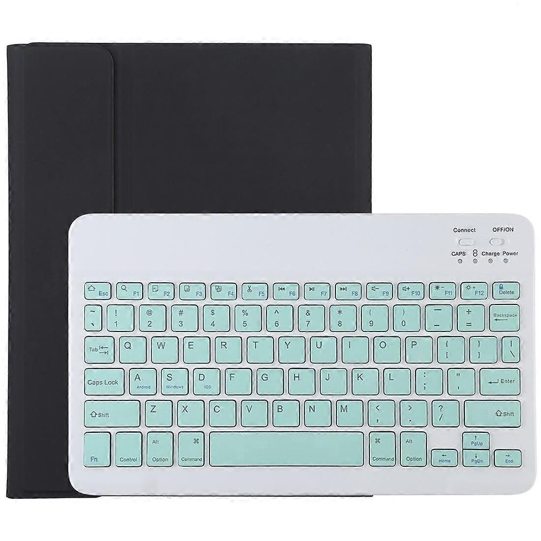 Bluetooth Green Keyboard Microfiber Leather Protective Case