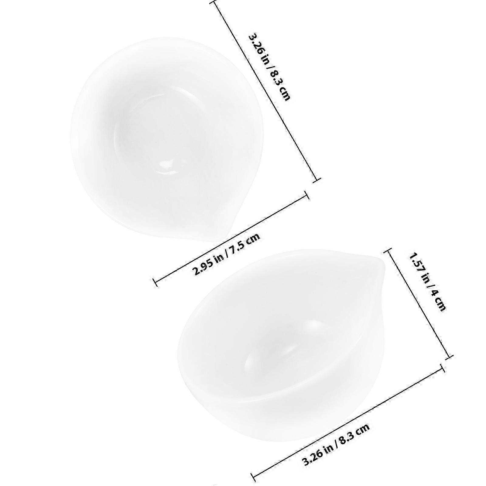 Household white ceramic sauce dish