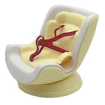 Cadeirinha de carro para boneca de 17 cm, conjunto de decoração de mesa com acessórios, cadeirinha de pelúcia com saída de ar, para decoração e exibição de carros, adequada para bonecas de 17 cm.