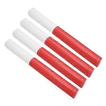 4pcs Equipos de pista y campo de madera Bastones de relevo Palos Herramientas de competencia de carreras Correr Carreras de relevos Bastones de aptitud al aire libre Herramientas para correr (rojo y