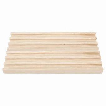 Wood Domino Tile Rack, Dual Game Holder, 2 Piece Tabletop Stand for Family Play