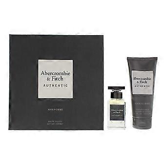 Abercrombie And Fitch Authentic Man Gift Set 50ml EDT Spray + 200ml Body Wash