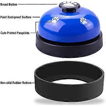 Dog Training Bell, Set of 2 for Potty Training, Non-Skid Rubber Base, with Wrist Strap, Indoor Pet Door Bell for Dogs and Cats