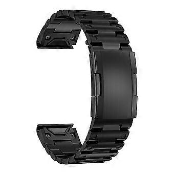 QuickFit 22mm 26mm Metal Steel Strap For Garmin Fenix 7 7X 6 6X/Epix Gen 2/Quatix/Tactix/Descent G1/Mk2i Mk2 Watch Band Bracelet