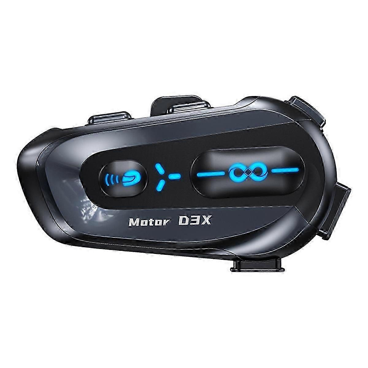 Motorcycle Bluetooth Helmet Headset Half-Duplex Intercom IP56 Waterproof Intelligent Voice Assistant