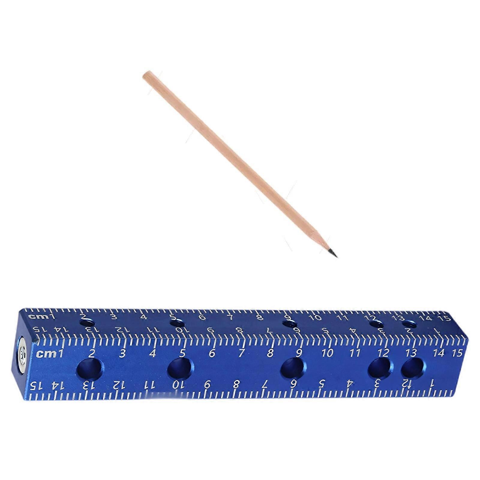 Easy To Use 4 Sided Alignment Tool Precisions Drilling Tool Drilling Jig For Perfect Hinge Placement  Blue