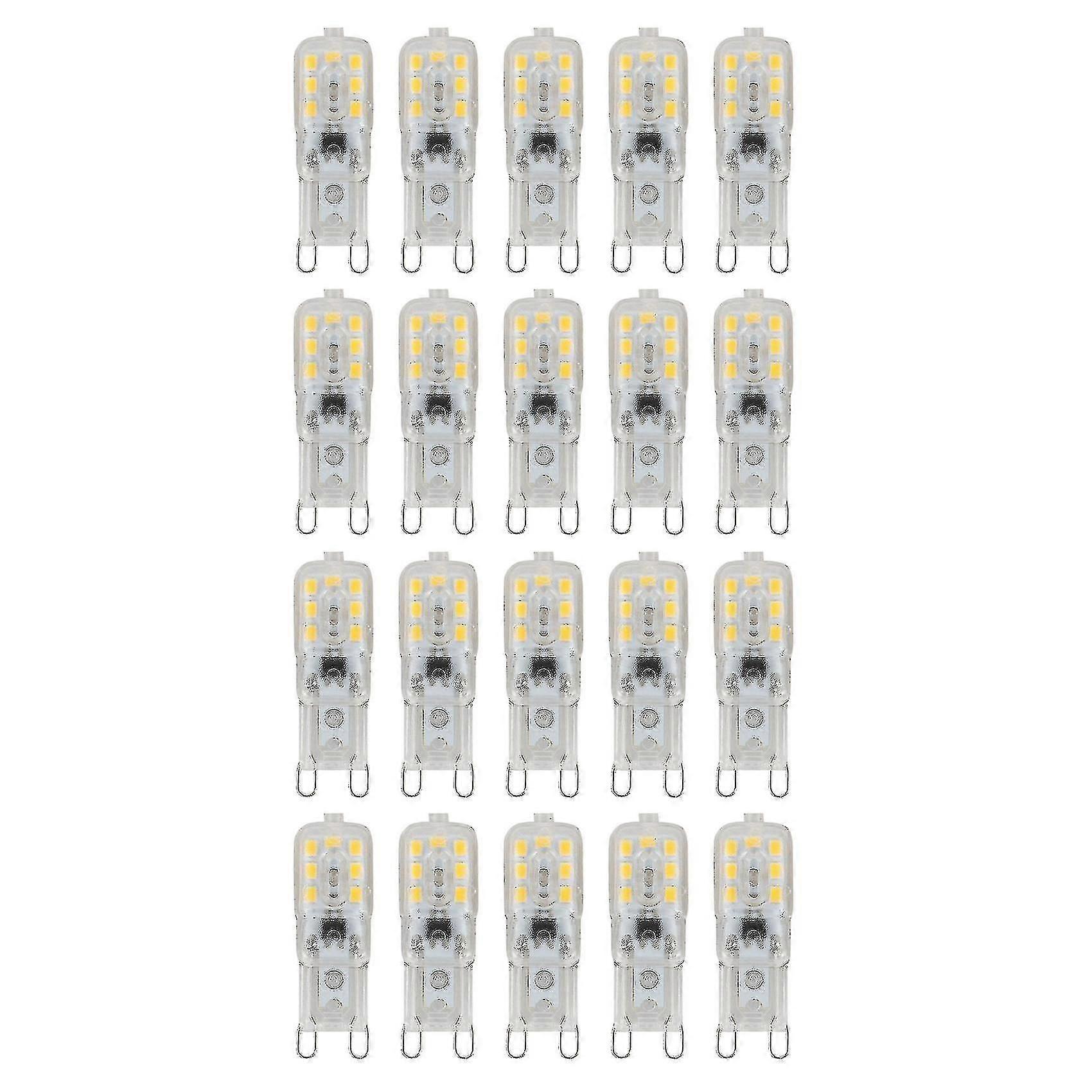 20 X G9 5w Led Dimmable Bulb Replace Ac-240v, Warm