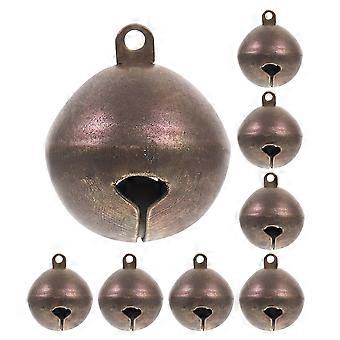 Bell Charms Copper Small Bells for Dog Collar with 8Pcs Decorative Set