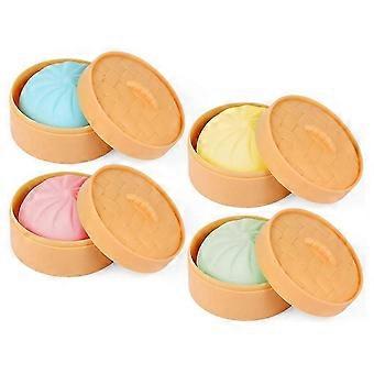 Fidget Sensory Toy 4 PCS Colorful Dumpling Squeeze Stress Balls for Hand Relief