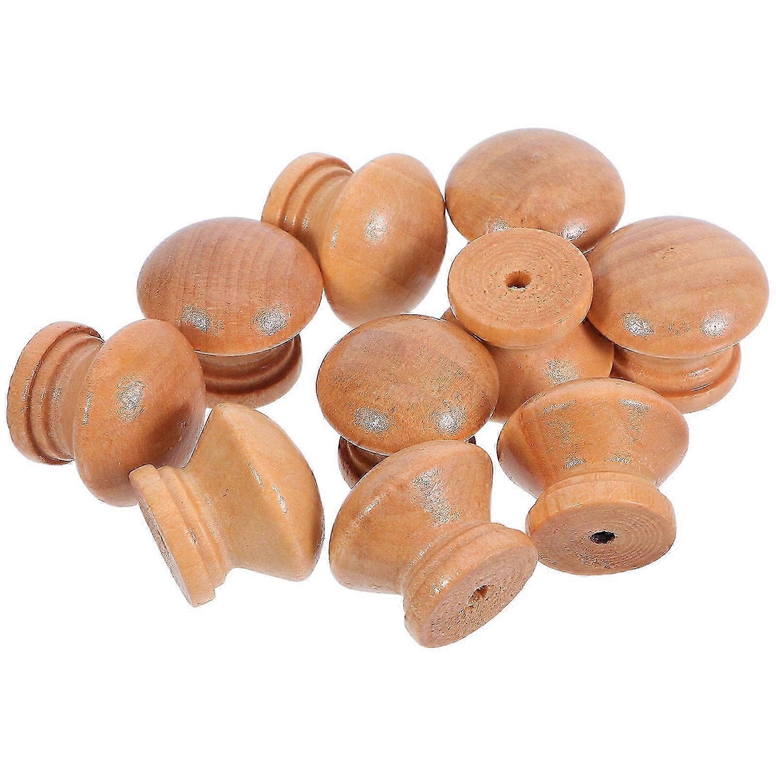 Round Wooden Cabinet Knobs compatible with Drawer Pulls 30Pcs Vintage Style Handles