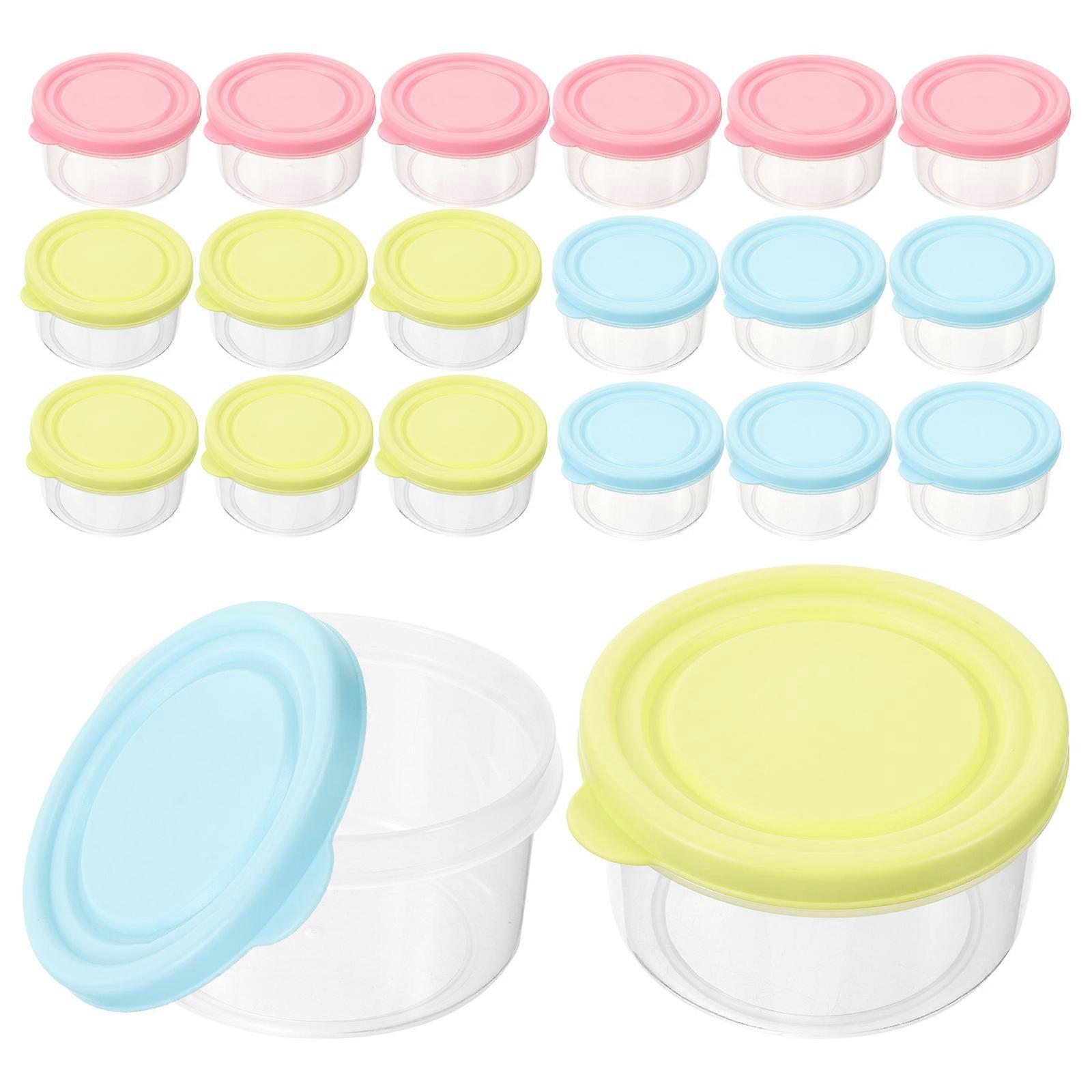Assorted Color Food Storage Case for Kitchen Use Plastic 24Pcs