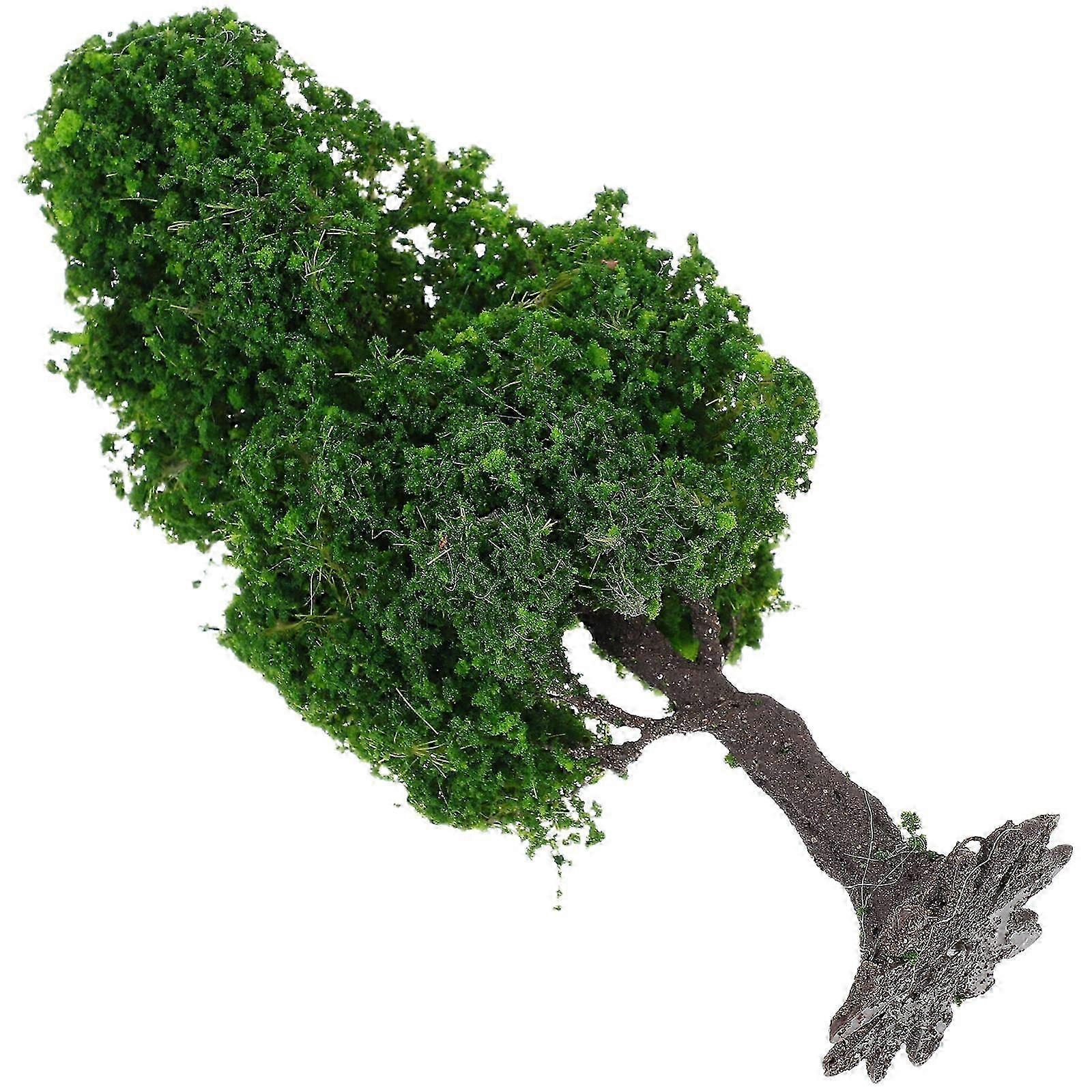 Mini Trees Landscape Model for Decoration 2Pcs Realistic Green Tree Props