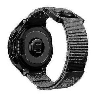 Bracelet de montre de rechange en nylon 20 mm avec boucle, compatible avec Garmin et compatible avec les modèles Wither 220/230/235/630/735XT.