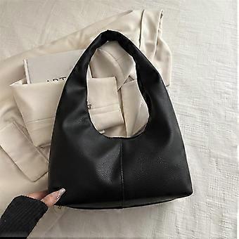 Large Capacity Soft Surface Casual Women Underarm Single Shoulder Handbag