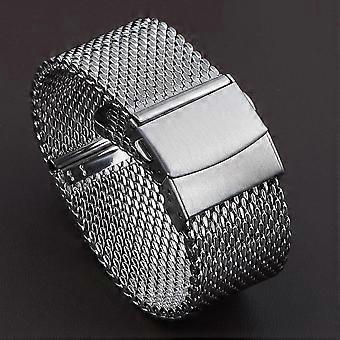 1.0mm Mesh Metal Milanese Watchband 18mm 20mm 22mm Stainless Steel Watch Band 3mm Thickness Strap for DW for Seiko Wristband