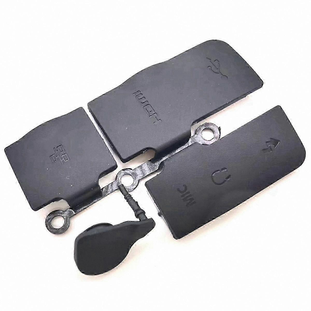 1 Set Leather and Plastic USB Data Interface Cover for DSLR Camera