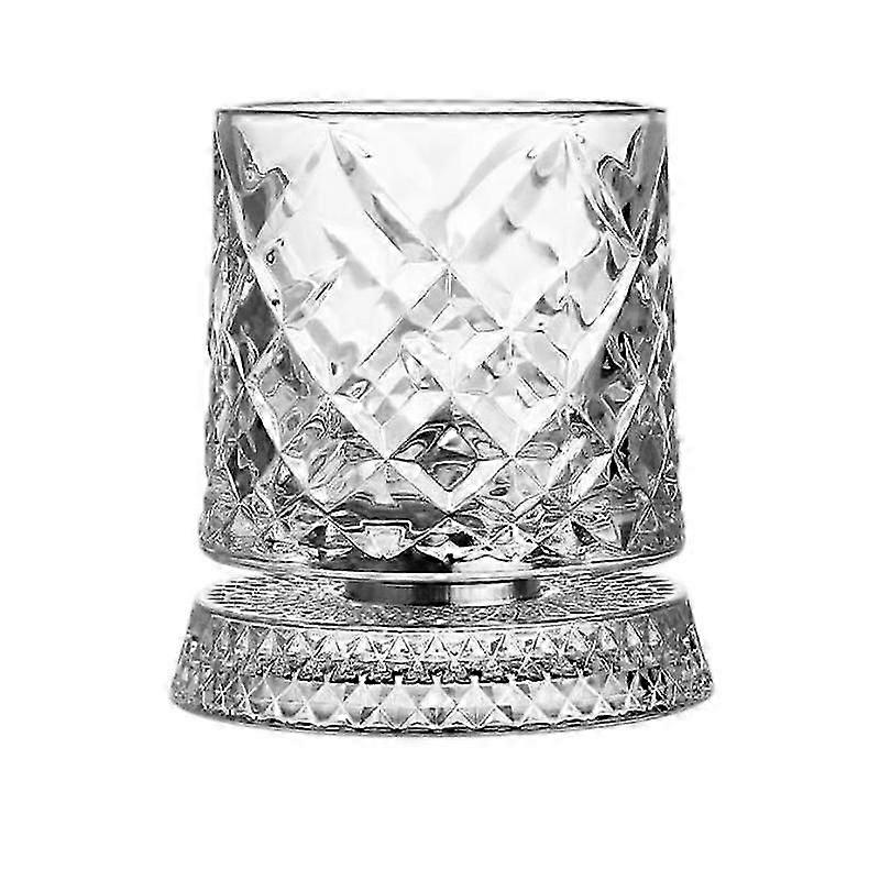 Rotating Crystal Whiskey Tumbler