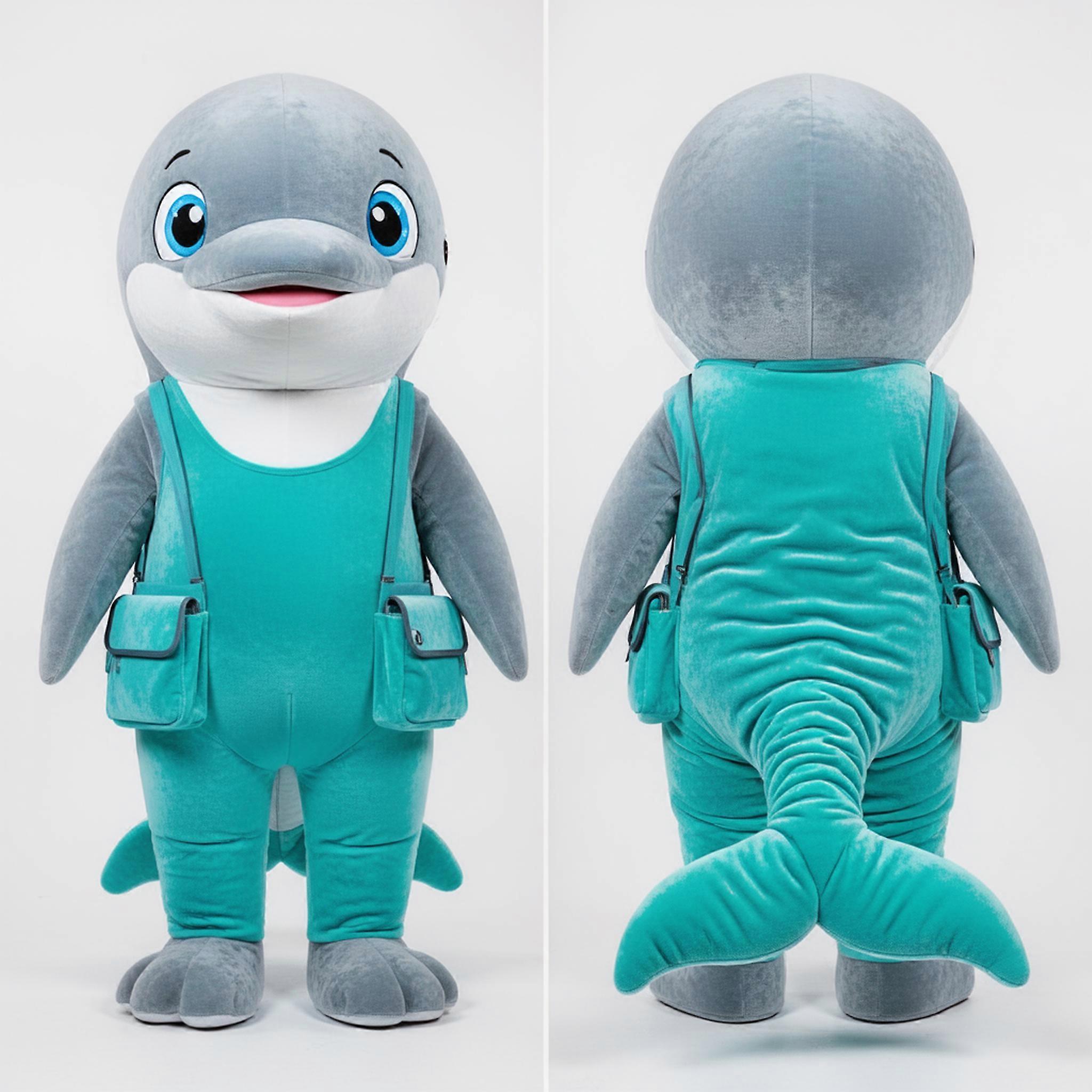 MASTICOT Rust Velvety Beluga Whale Mascot